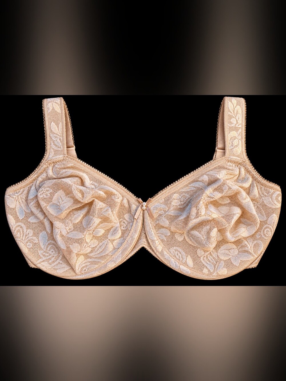 Wacoal Awareness Beige Floral Lace Underwire Bra - Women's Intimates 40D